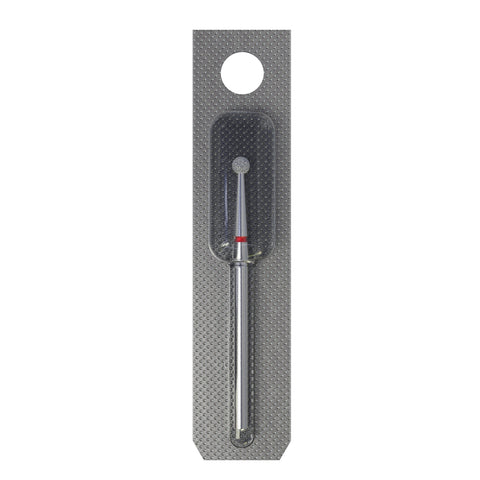STALEKS EXPERT Diamond nail drill bit ball red, head diameter 2,7 mm