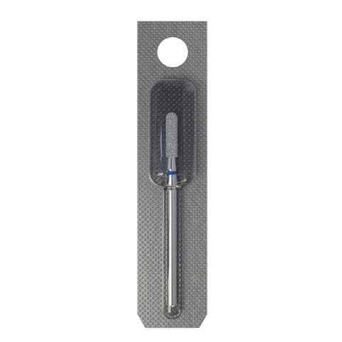 STALEKS EXPERT Diamond nail drill bit rounded cylinder blue, head diameter 2,5 mm, working part 10 mm