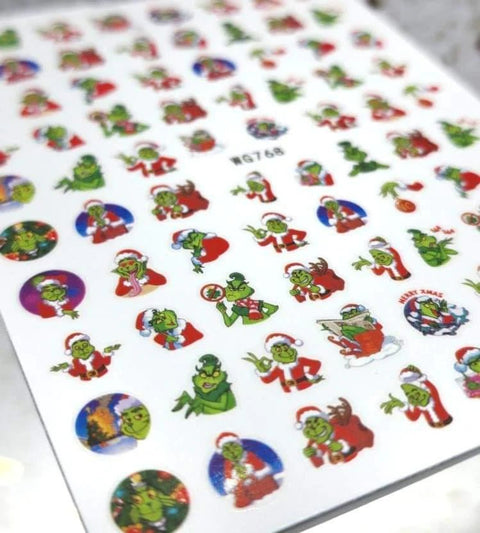 Glitter Mix Christmas Decals - DK BEAUTY