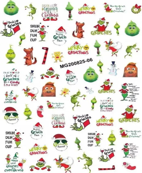 Glitter Mix Christmas Decals - DK BEAUTY