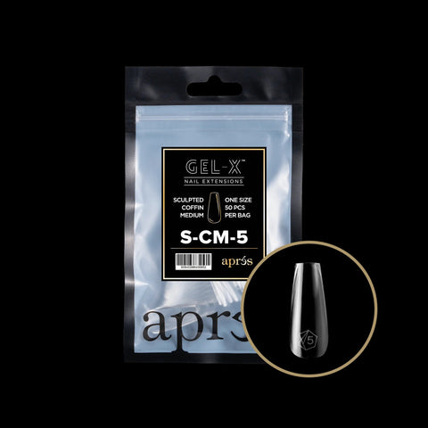 Gel - X Natural Coffin Medium 2.0 Refill Bag - DK BEAUTY