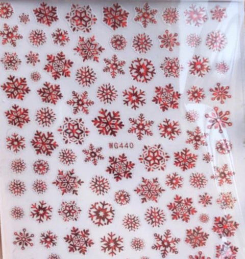 Glitter Mix Snow Flake Decals - DK BEAUTY