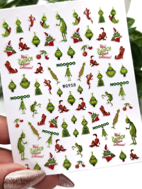 Glitter Mix Christmas Decals - DK BEAUTY