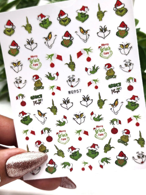 Glitter Mix Christmas Decals - DK BEAUTY