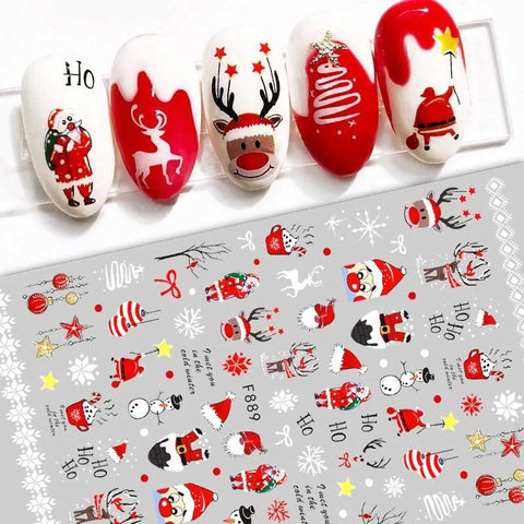 Glitter Mix Christmas Decals - DK BEAUTY