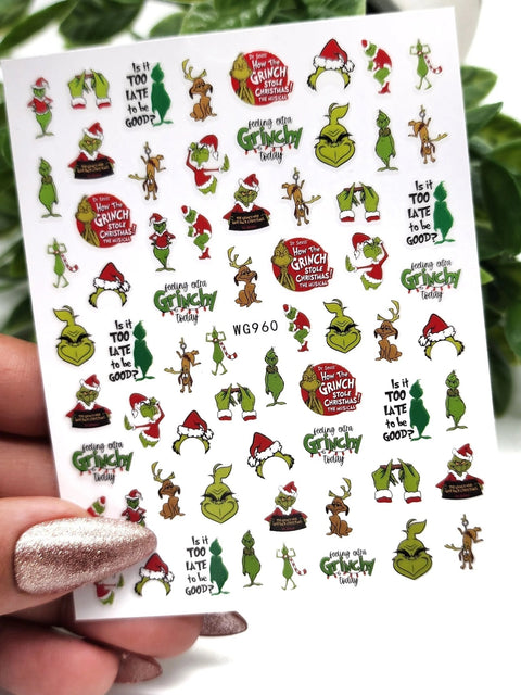 Glitter Mix Christmas Decals - DK BEAUTY