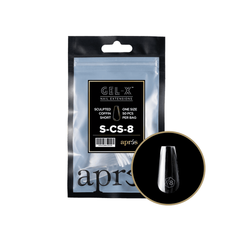 Gel - X Natural Coffin Short 2.0 Refill Bag - DK BEAUTY