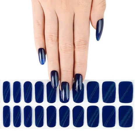 Clear Jelly Stamper Gel - Ly Wraps Dark Blue Cat Eye - DK BEAUTY