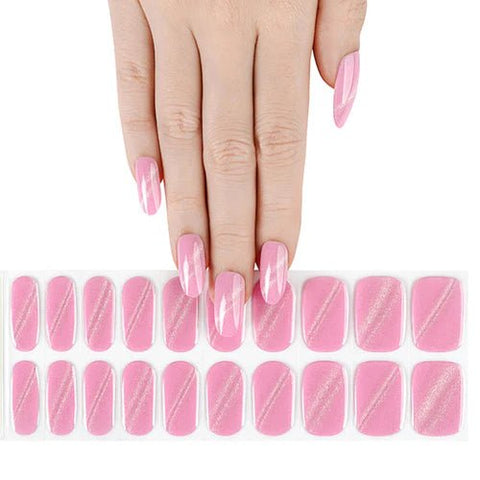 Clear Jelly Stamper Gel - Ly Wraps Baby Pink Cat Eye - DK BEAUTY