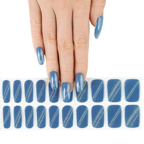 Clear Jelly Stamper Gel - Ly Wraps Blue Cat Eye - DK BEAUTY