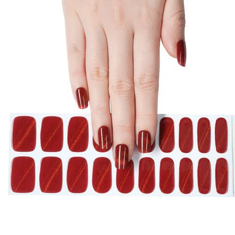 Clear Jelly Stamper Gel - Ly Wraps Red Cat Eye - DK BEAUTY