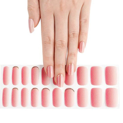Clear Jelly Stamper Gel - Ly Wraps Pink Shimmer - DK BEAUTY