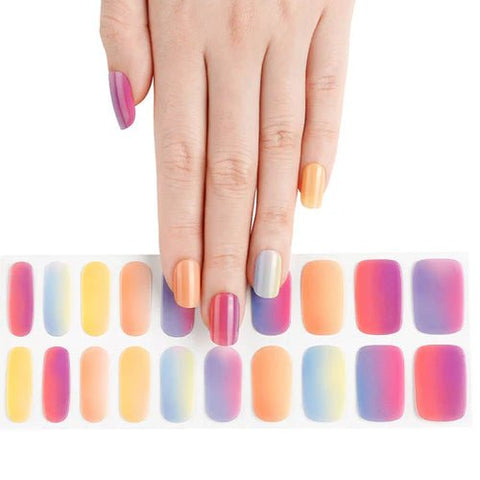 Clear Jelly Stamper Gel - Ly Wraps Multi Bright Pattern - DK BEAUTY