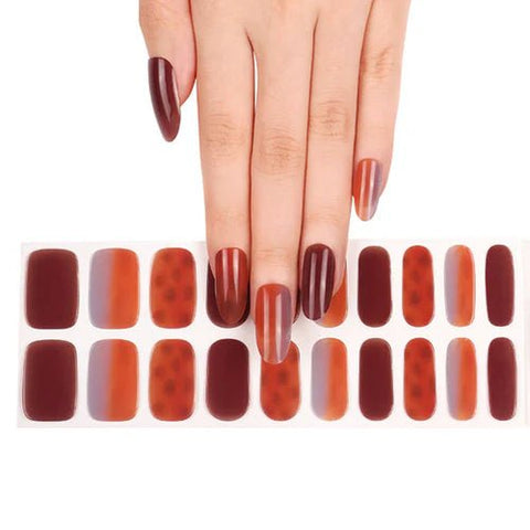 Clear Jelly Stamper Gel - Ly Wraps Brown Pattern - DK BEAUTY