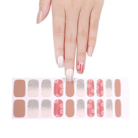 Clear Jelly Stamper Gel - Ly Wraps Florals & Shimmers - DK BEAUTY