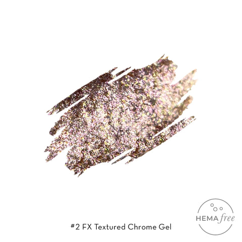 Fuzion FX Textured Chrome Gel 2 Rose Gold *D - DK BEAUTY