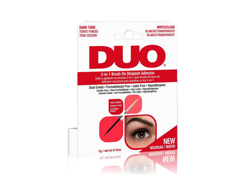 Duo 2 - in - 1 Brush On Dark + Clear - DK BEAUTY