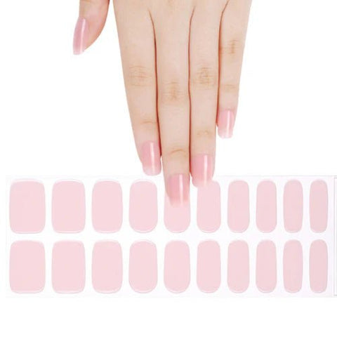 Clear Jelly Stamper Gel - Ly Wraps Semi Sheer Baby Pink - DK BEAUTY