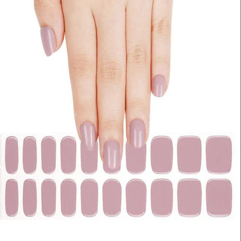 Clear Jelly Stamper Gel - Ly Wraps Mauve Purple - DK BEAUTY