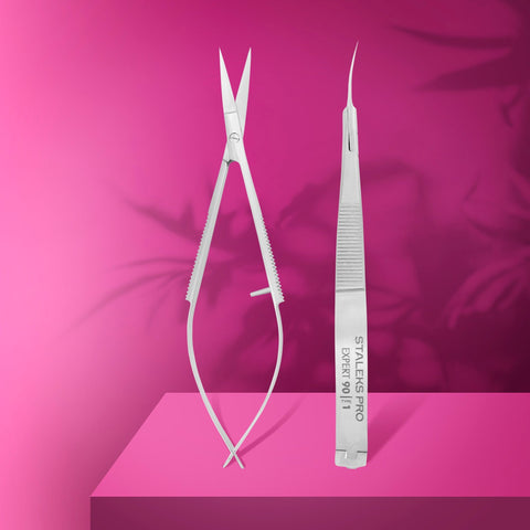 STALEKS EXPERT 90 Type 1 Professional Cuticle Micro Scissors