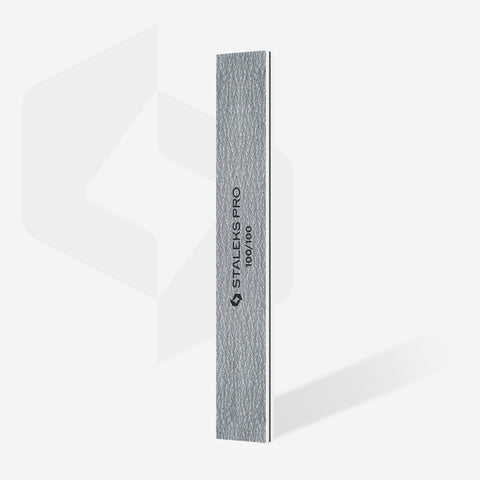 STALEKS Straight Wide Mineral Nail Files 100/100 Grit, 50-Pack