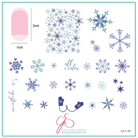 Clear Jelly Stamper All Is Calm Stamping Plate | CJS C-58