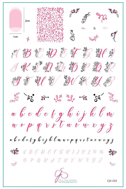 CJS Alphabet Twirly Swirly - DK BEAUTY