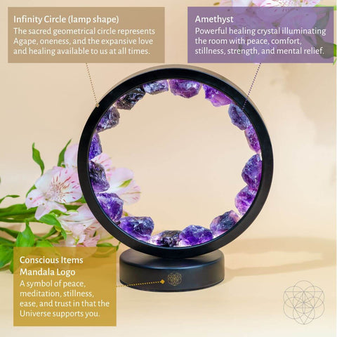 Conscious Items Spiritual Protection Amethyst Lamp - DK BEAUTY
