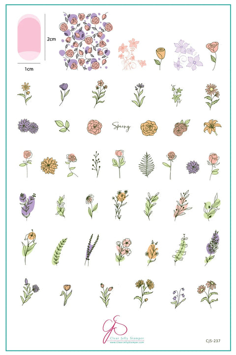 CJS Field of Flowers Plate - DK BEAUTY
