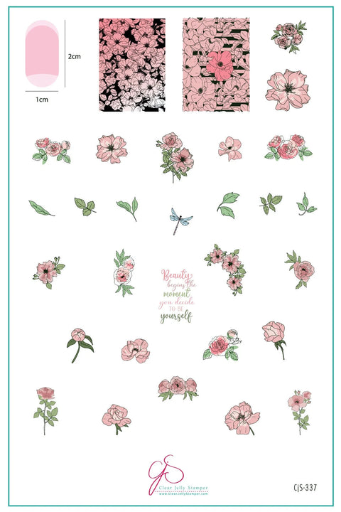 Watercolor Floral Cascade - DK BEAUTY