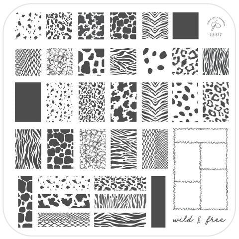 CJS Animal Print Patchwork Plate - DK BEAUTY