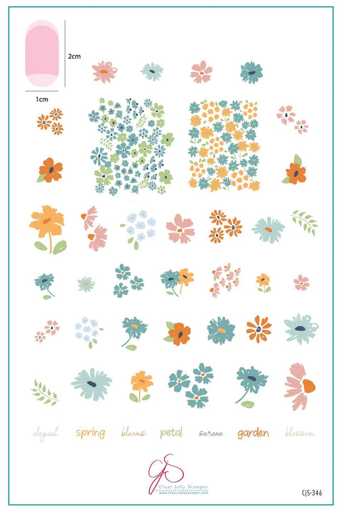 CJS Beautiful Blossom Plate - DK BEAUTY