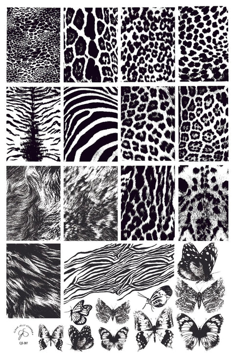 CJS Fur - ever Flutter Stamping Plate - DK BEAUTY