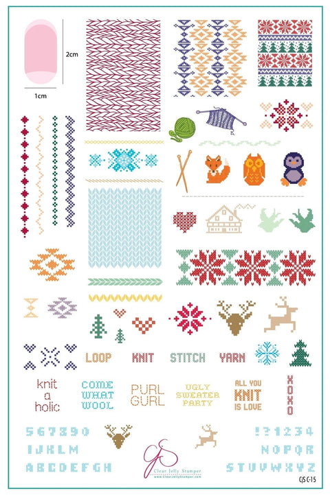 Clear Jelly Stamper - Purl Gurl Stamping Plate - DK BEAUTY