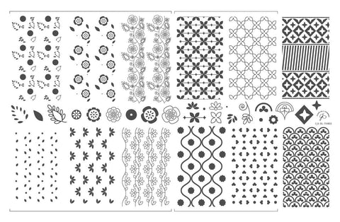 CJS XL THREE Stamping Plate - DK BEAUTY