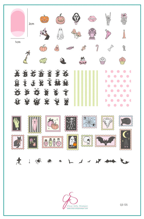 Clear Jelly Stamper Paranormal Post Halloween Stamping Plate