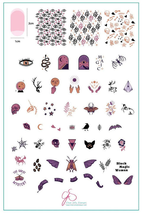 CJS Mystic Magic Stamping Plate - DK BEAUTY