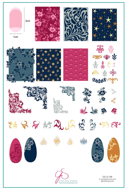 Clear Jelly Stamper Midnight Muse Stamping Plate