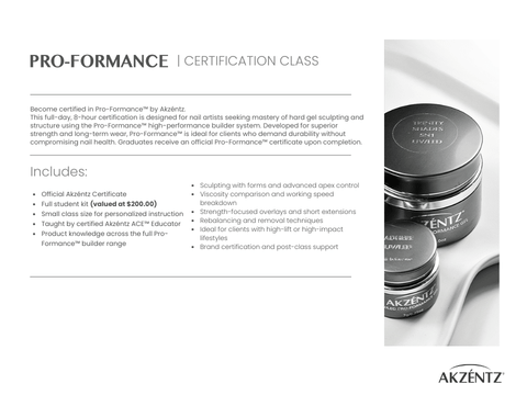 Akzentz PROFORMANCE Certification Class - DK BEAUTY