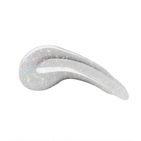 en Vogue Lac It! Diamond dust clear base packed full of holographic microglitters UV/LED gel nail polish for professional nails and extensions swatch