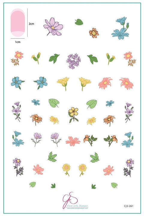 CJS - Finest Florals Stamping Plate - DK BEAUTY