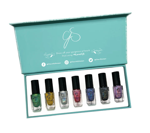 CJS Holo Stamping Polish Kit - DK BEAUTY