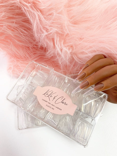 KoKo & Claire Full Coverage Tips Medium Coffin - DK BEAUTY