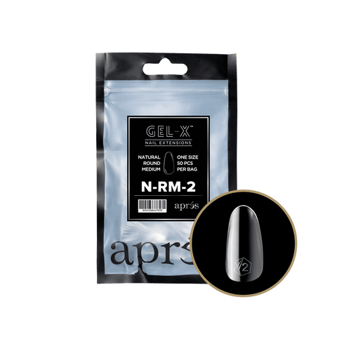 Gel - X® Natural Round Medium Refill Bag - DK BEAUTY