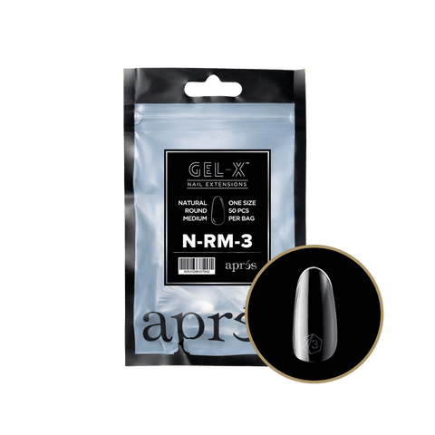 Gel - X® Natural Round Medium Refill Bag - DK BEAUTY