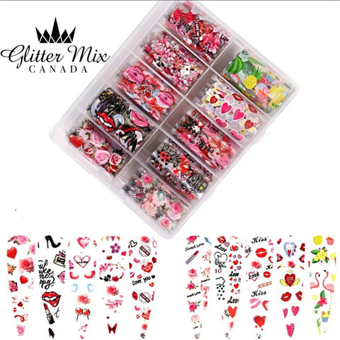 GlitterMix Love & Kisses Foil - DK BEAUTY