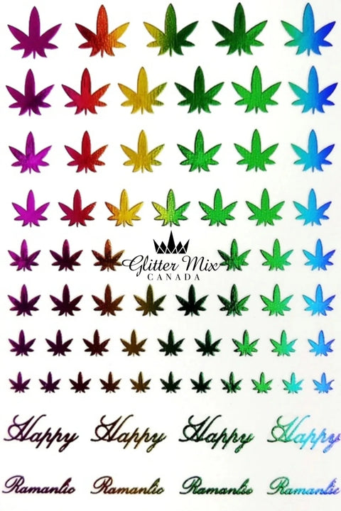 Glitter Mix Happy Leaves - DK BEAUTY
