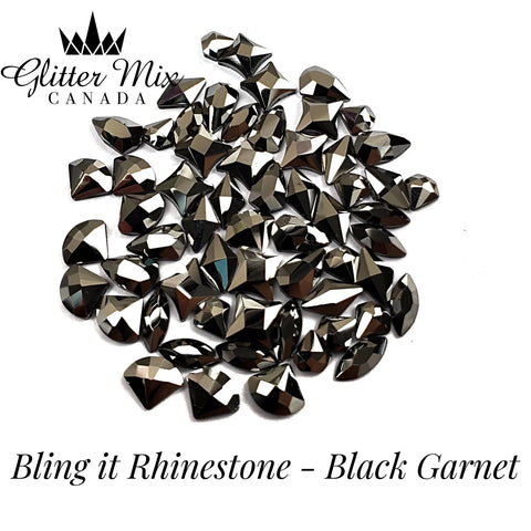 Glitter Mix Bling It On Black Garnet - DK BEAUTY