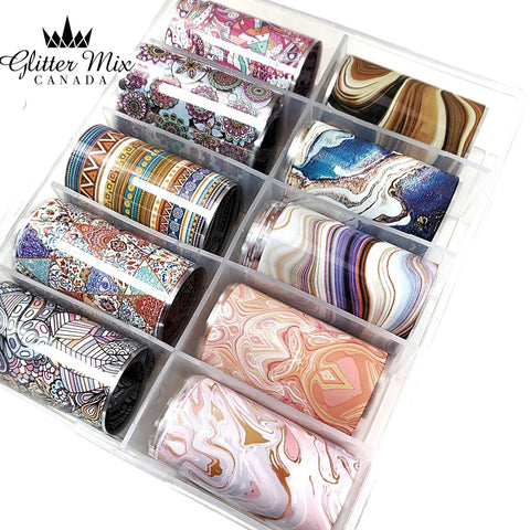 GlitterMix Marble Foil Box - DK BEAUTY