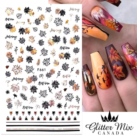 GlitterMix Fall Leaves F661 - DK BEAUTY